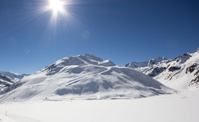 Skilandschaft in Tirol